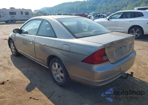 2003 Honda Civic Ex z USA, uszkodzony, nr VIN 1HGEM22993L056847